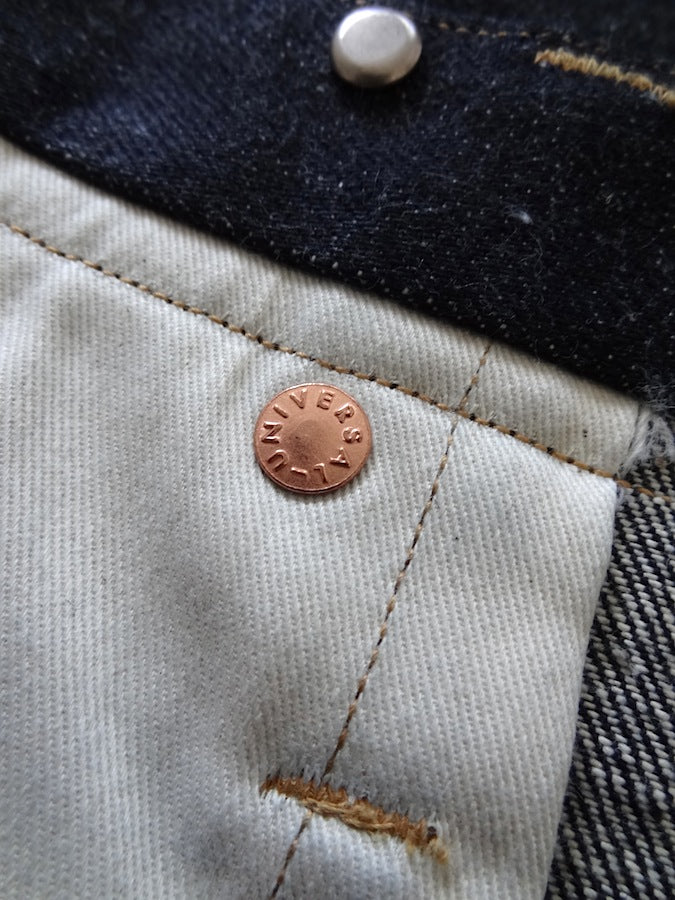 Denim Bridge - BR02 SA 02 - 14oz Selvedge Denim - S ANTIQUE - Cinch Back & Suspender Buttons - "Custom Model for DC4"