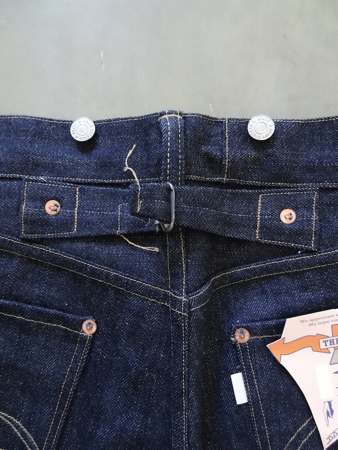 Denim Bridge - BR02 SA 02 - 14oz Selvedge Denim - S ANTIQUE - Cinch Back & Suspender Buttons - "Custom Model for DC4"