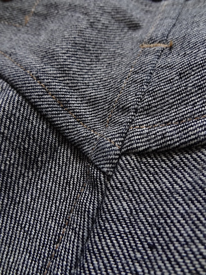 Denim Bridge - BR02 SA 02 - 14oz Selvedge Denim - S ANTIQUE - Cinch Back & Suspender Buttons - "Custom Model for DC4"