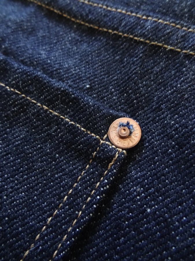 Denim Bridge - BR02 SA 02 - 14oz Selvedge Denim - S ANTIQUE - Cinch Back & Suspender Buttons - "Custom Model for DC4"