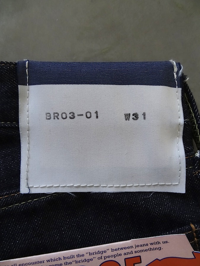 Denim Bridge - BR03 01- 13.5oz Selvedge Denim - Tight Straight - Made by Double Volante