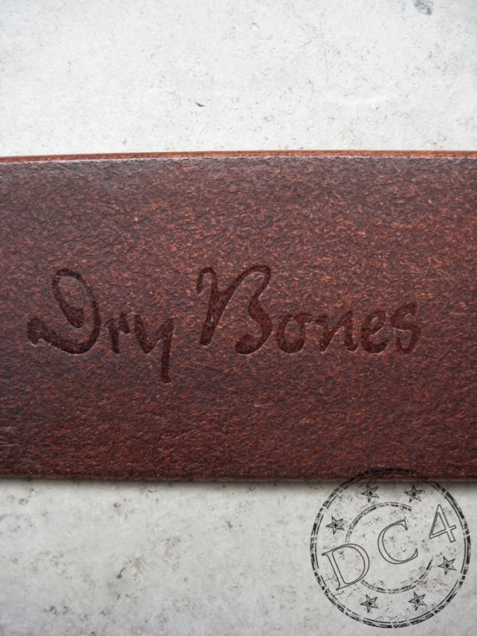Dry Bones Belt - Dual Prong - Steer Hide Leather - Tan