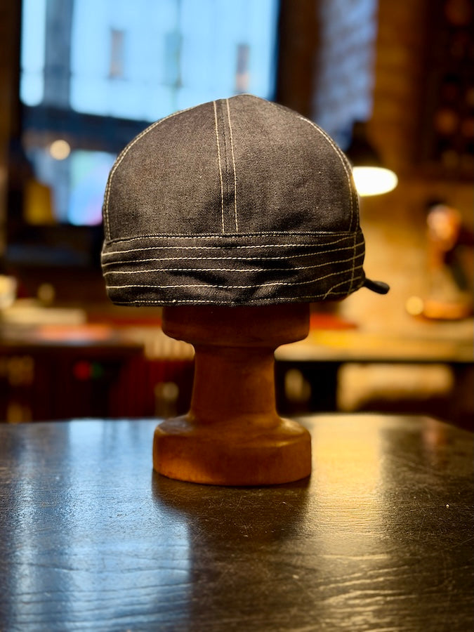 "Guthrie" 1920s Style Work Cap - 10oz Indigo Denim