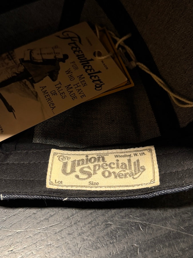 "Guthrie" 1920s Style Work Cap - 10oz Indigo Denim