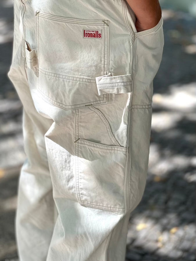 "Lot 102 OVERALLS"  1920 ~ 1923s STYLE WORK CLOTHING - THE IRONALL FACTORIES CO. - RAW WHITE