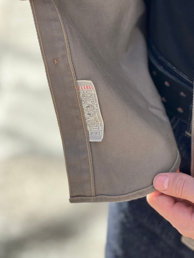" BONNEVILLE OFFICIAL FUELING STATION " Gemsa WORK SHIRT - 1930s STYLE WORK SHIRT
