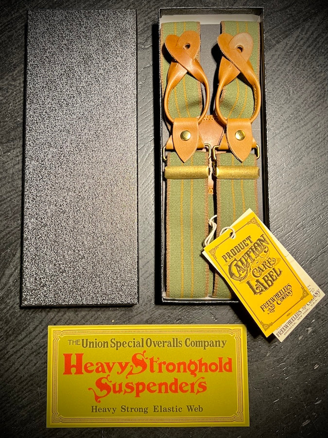 “HEAVY STRONGHOLD” SUSPENDERS - LATE 1800 ~ EARLY 1900s STYLE