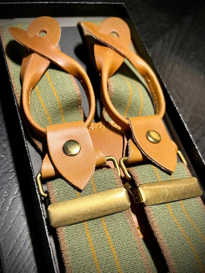 “HEAVY STRONGHOLD” SUSPENDERS - LATE 1800 ~ EARLY 1900s STYLE