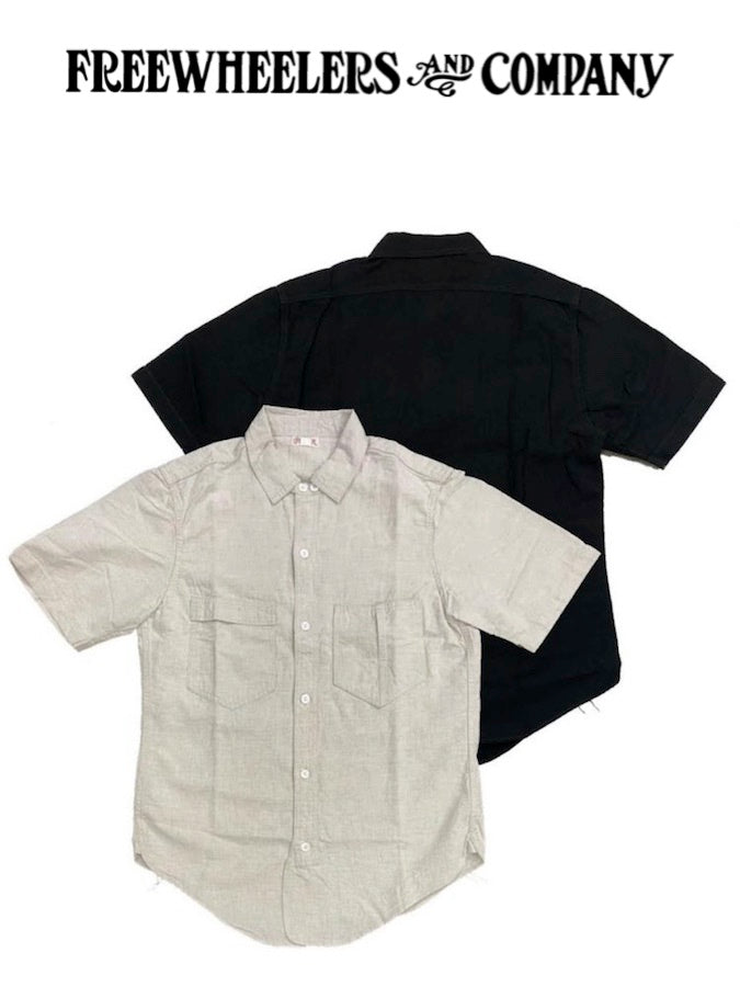"Big Bertha" SHIRT - UNION SPECIAL OVERALLS  "Vintage Style 5.5oz Cotton/Linen Chambray" - Raw White