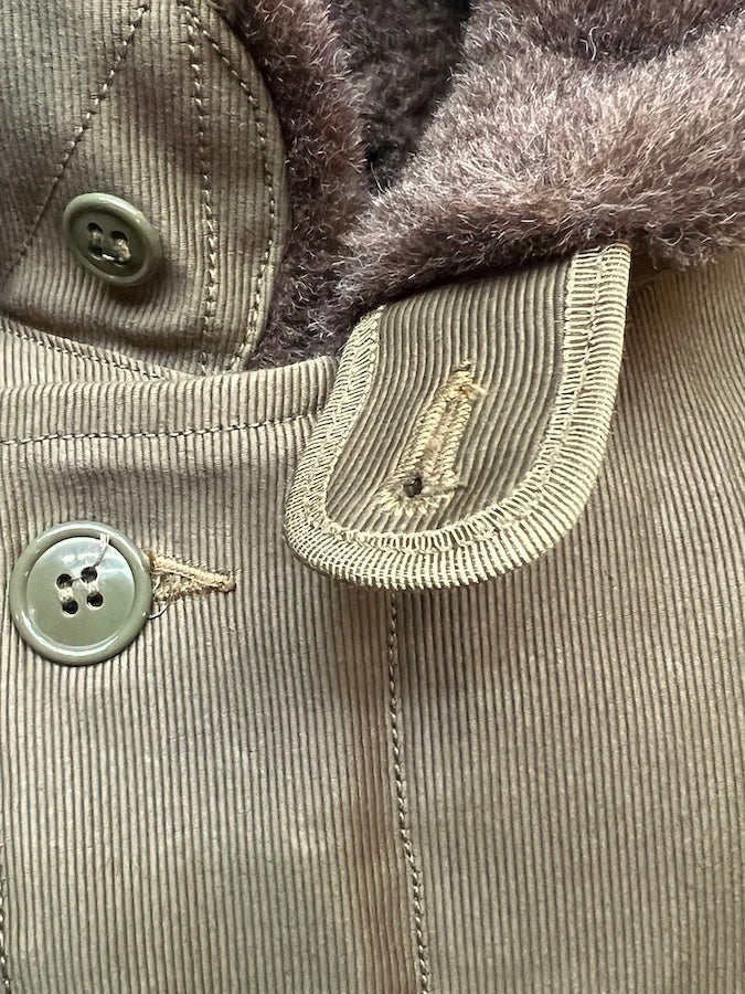 1940'S MILITARY CLOTHING  "NAVY DEPARTMENT" ZIP DECK JACKET TYPE N-1 - Khaki Beige