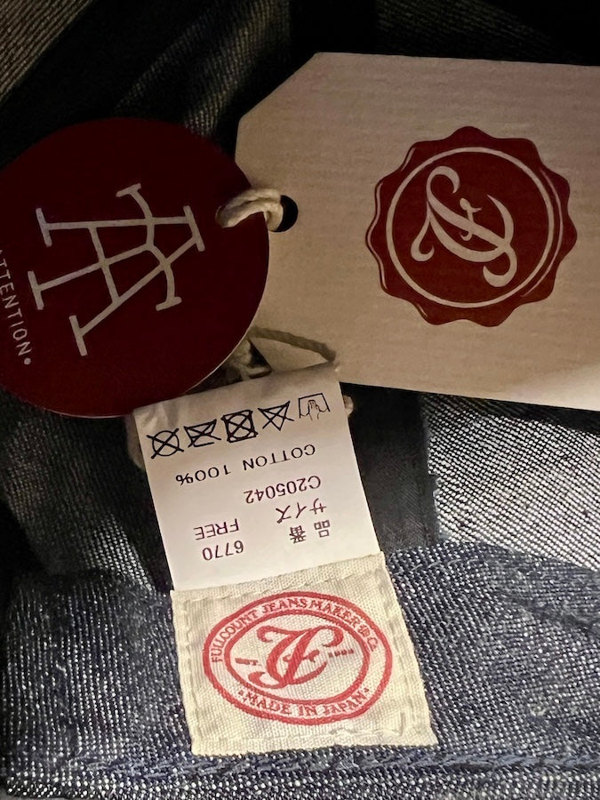 6770 - " FULL " Emblem Denim 1950's Baseball Cap