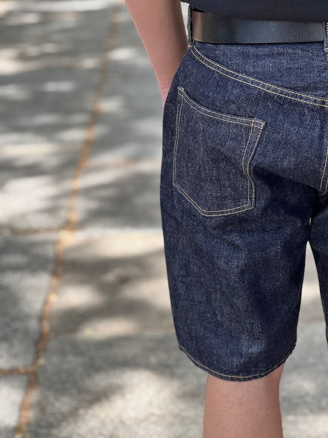 1904-25 - 5 Pocket Denim Shorts - 13.7oz " Indigo " Selvedge Denim