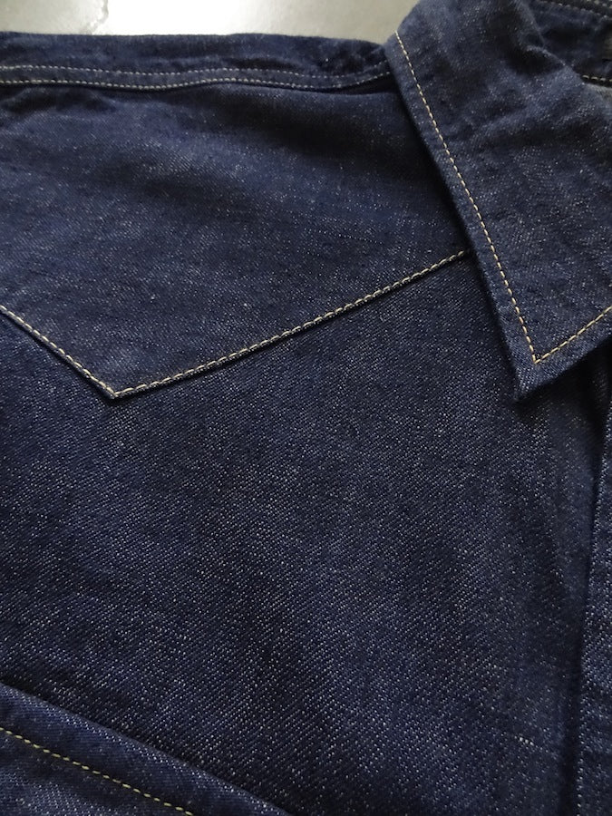 4894 - 8oz Denim Western Shirt - One Washed