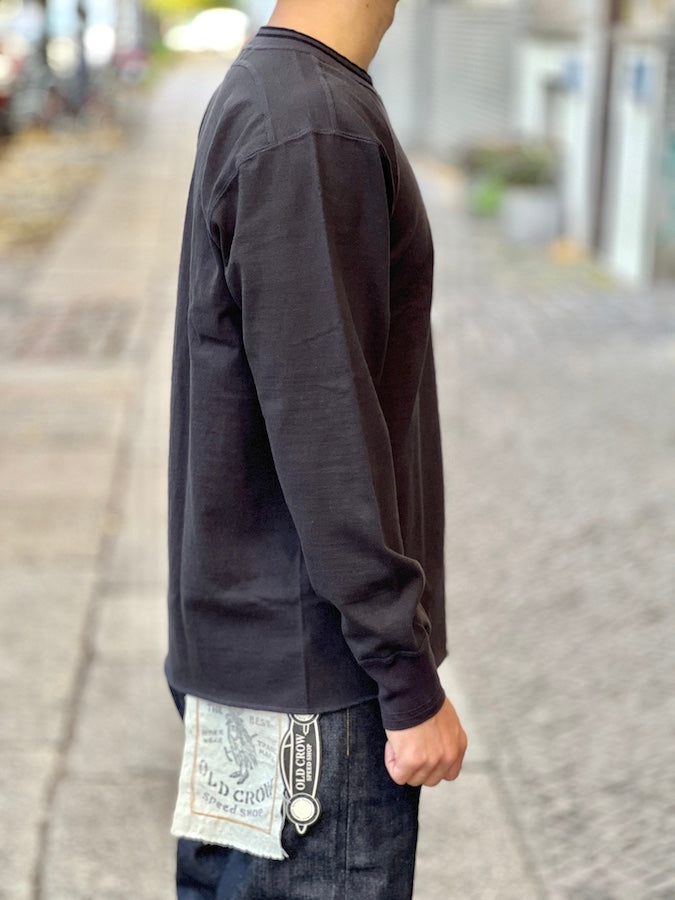 ROYAL CLASS - R-07 HENRY Long Sleeve Loopwheeled - Black