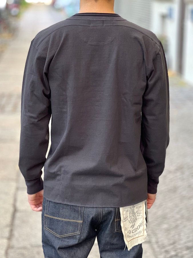 ROYAL CLASS - R-07 HENRY Long Sleeve Loopwheeled - Black