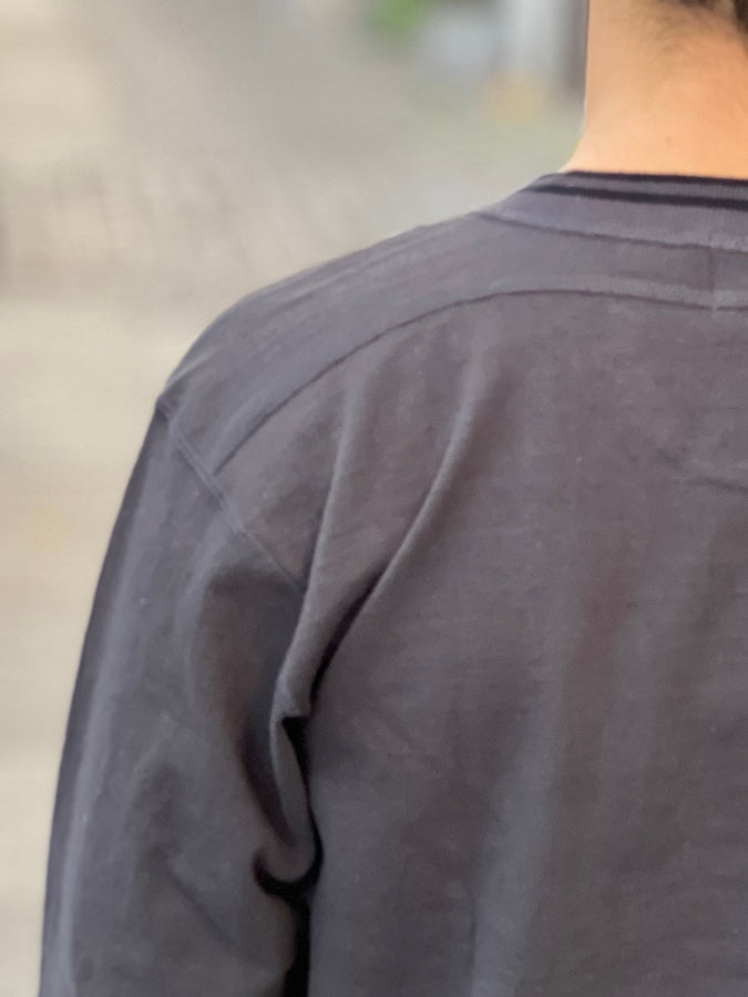 ROYAL CLASS - R-07 HENRY Long Sleeve Loopwheeled - Black