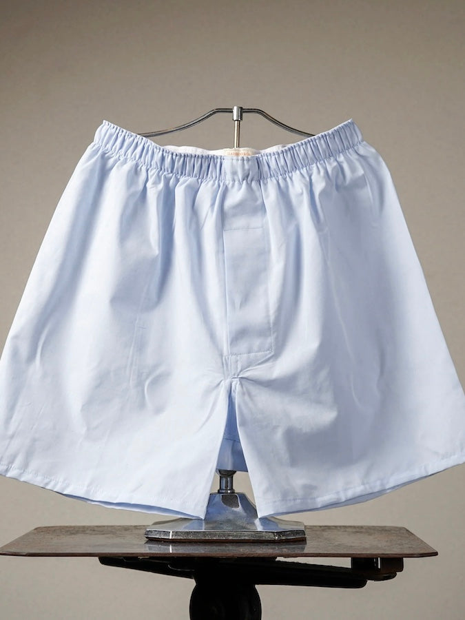STANDARD BOXER SHORTS - 100% U.S.A. Cotton - Sax