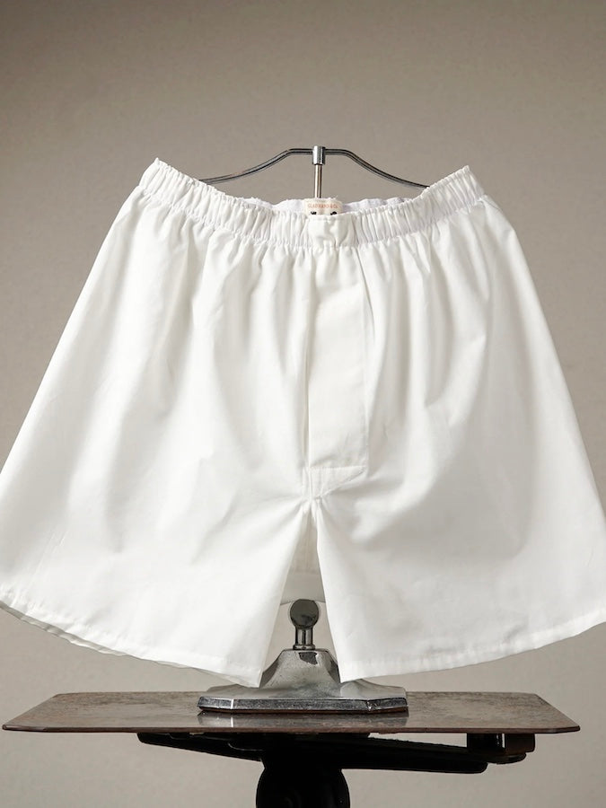 GLAD HAND & Co. - STANDARD BOXER SHORTS - 100% U.S.A. Cotton - White