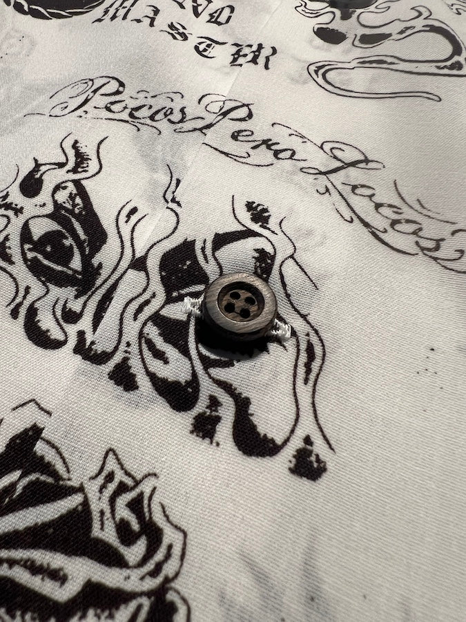 GANGSTERVILLE by Glad Hand & Co. - NO MASTER - Short Sleeve Shirt - White