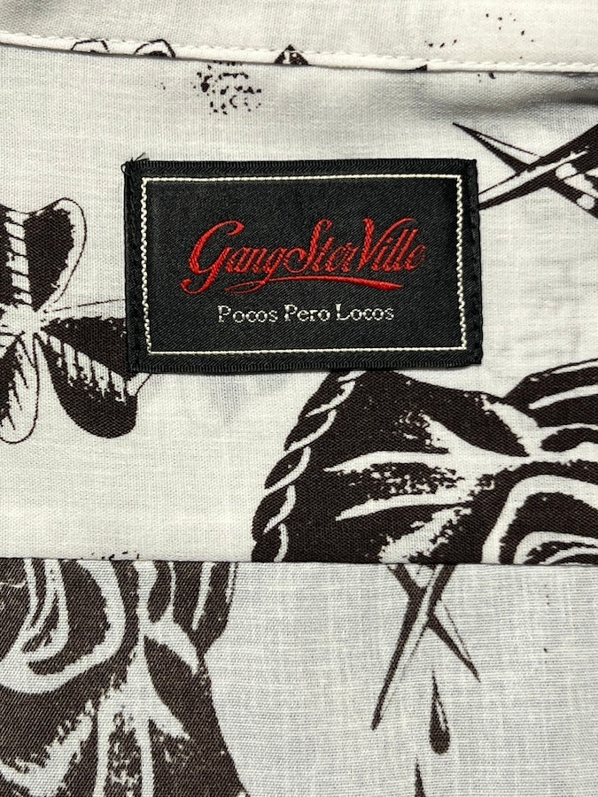 GANGSTERVILLE by Glad Hand & Co. - NO MASTER - Short Sleeve Shirt - White