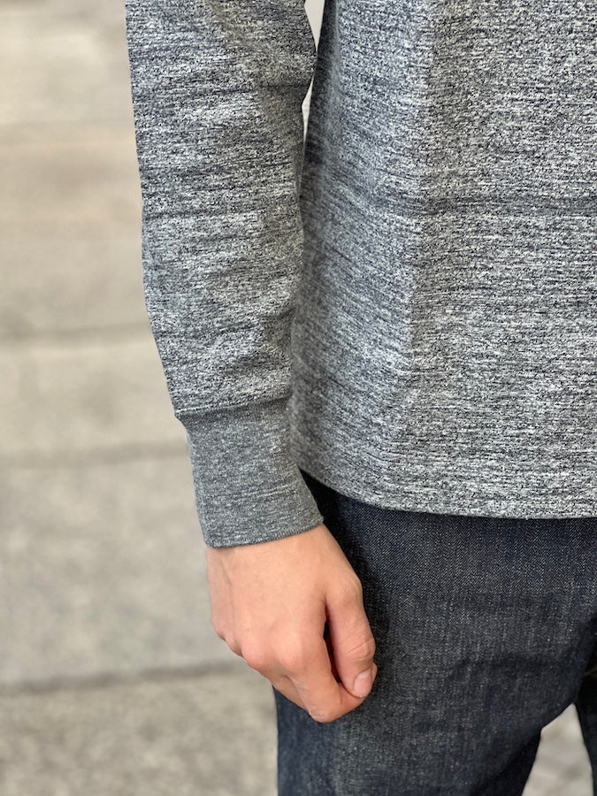 GLAD HAND & Co. - ROYAL CLASS - R-06 - Pocket Long Sleeve T-Shirt - Loopwheeled - 100% U.S.A. Cotton - Heather GREY