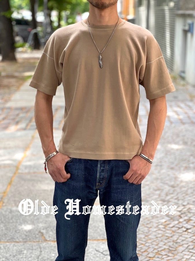 OLDE HOMESTEADER - Heavy Weight Rib - Crew Neck Short Sleeve - Khaki
