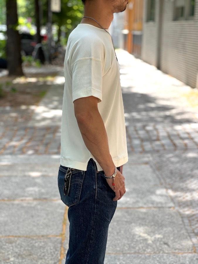 Heavy Weight Rib - Crew Neck Short Sleeve - White