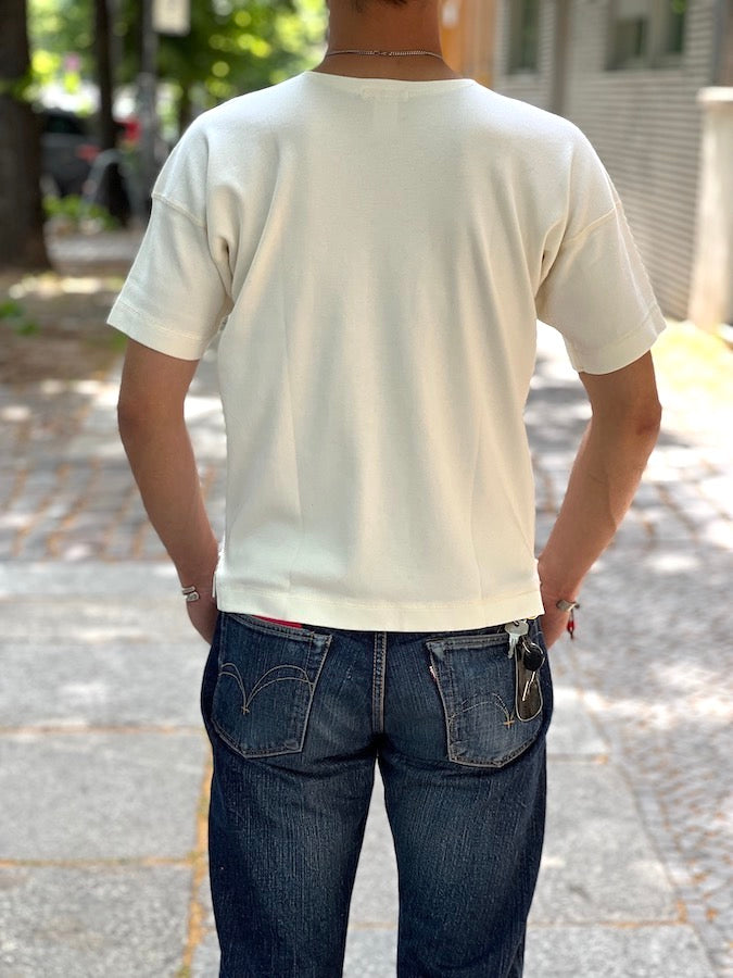 Heavy Weight Rib - Crew Neck Short Sleeve - White