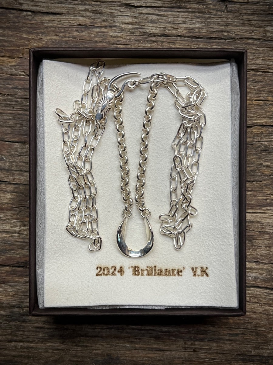 YUSUKE KOSAKA WORKS  "BRILLIANCE"  SILVER 70cm NECKLACE