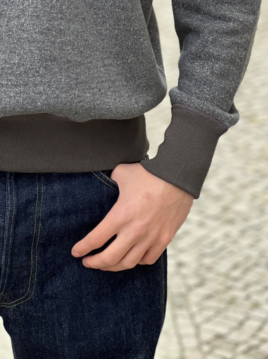 TOYS McCOY - TMC2375 - McHill Sports Wear - BLACK MIX SWEATSHIRT - FLATSEAMER