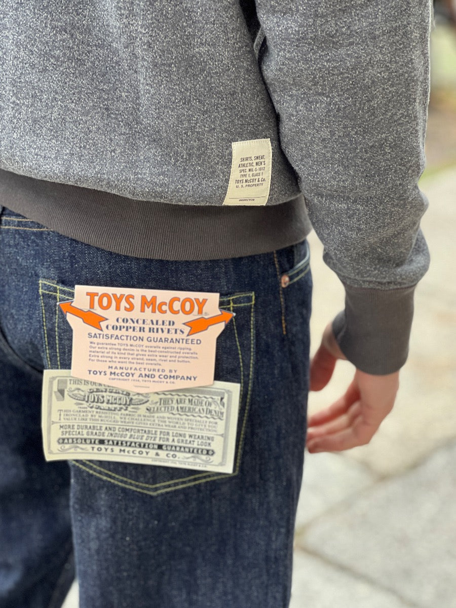 TOYS McCOY - TMC2375 - McHill Sports Wear - BLACK MIX SWEATSHIRT - FLATSEAMER