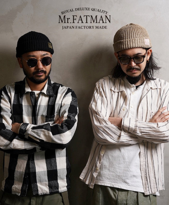 Mr. FATMAN - Watch Cap - 100% Cotton - Model: HUE - Brown