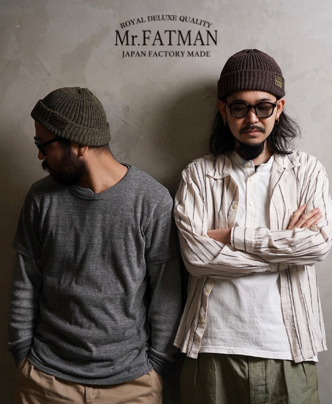 Mr. FATMAN - Watch Cap - 100% Cotton - Model: HUE - Brown
