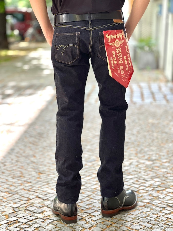 FN-3002 - DOSHABURI FADE Bandana - Tight Tapered - 14.5oz Selvedge Denim - U.S. Texas Cotton - One Washed