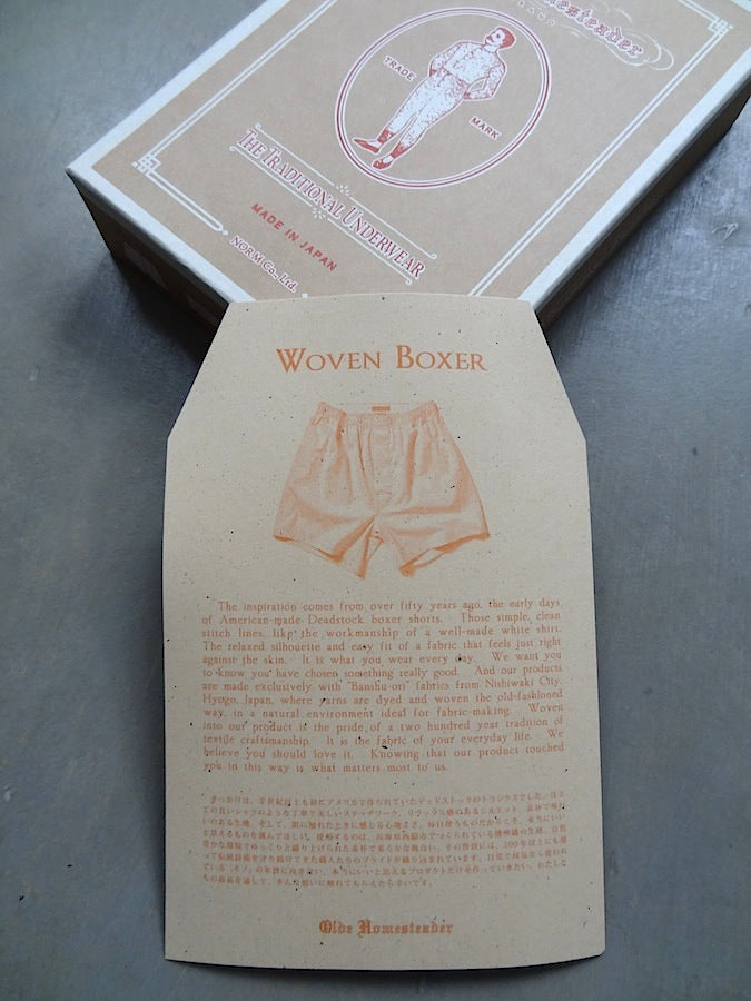 OLDE HOMESTEADER - Woven Boxer - Traditional Cotton Flannel - Navy