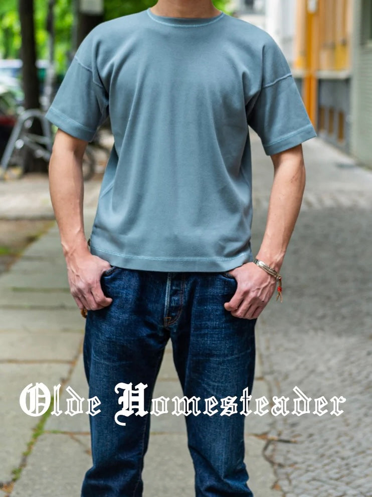 Heavy Weight Rib - Crew Neck Short Sleeve - Sage