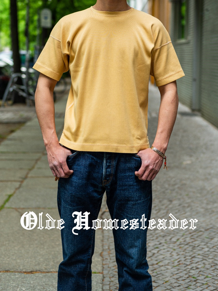 Heavy Weight Rib - Crew Neck Short Sleeve - Sand