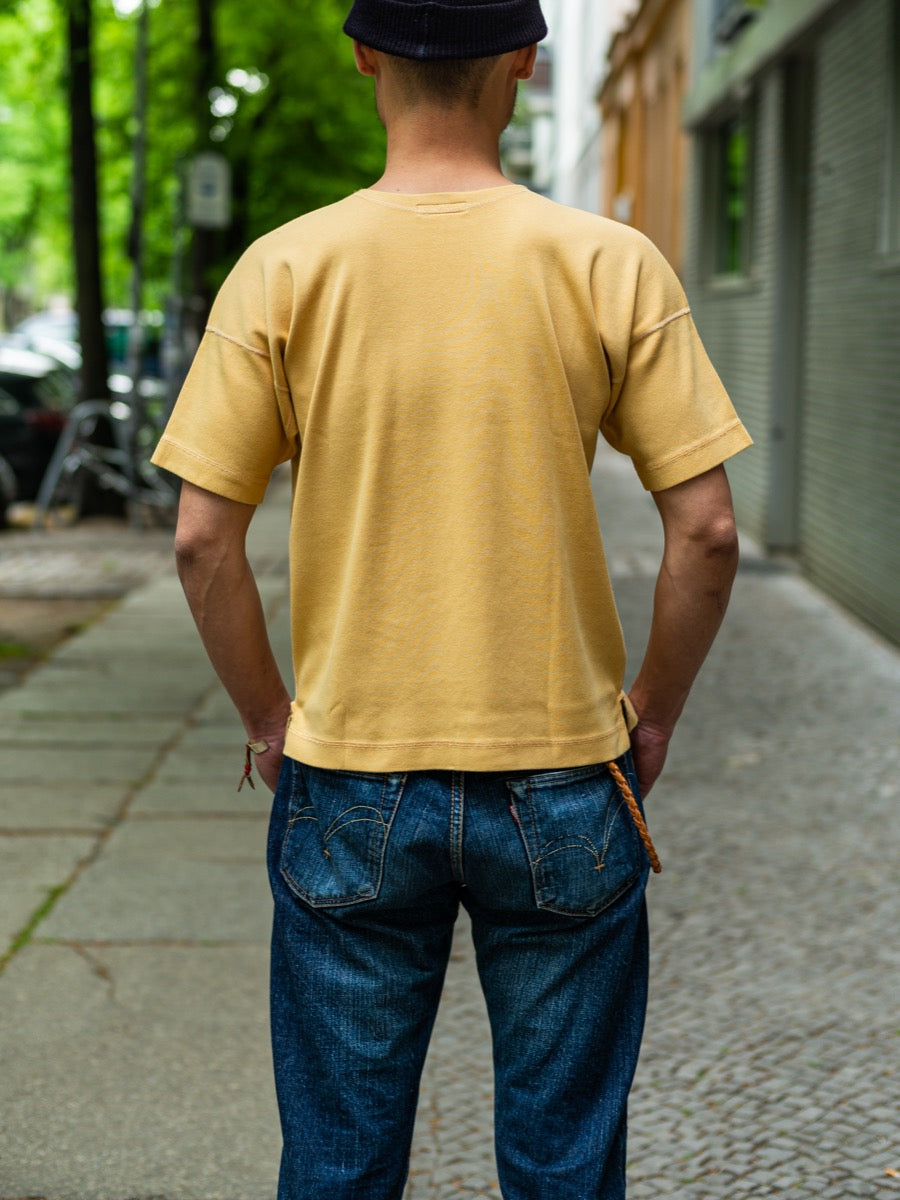 Heavy Weight Rib - Crew Neck Short Sleeve - Sand