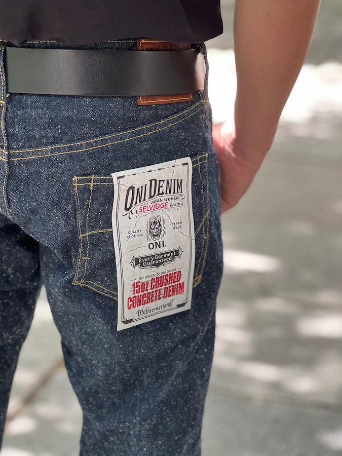 ONI Denim - 622-CCD - 15oz Selvedge "CRUSHED CONCRETE DENIM"- Relax Tapered