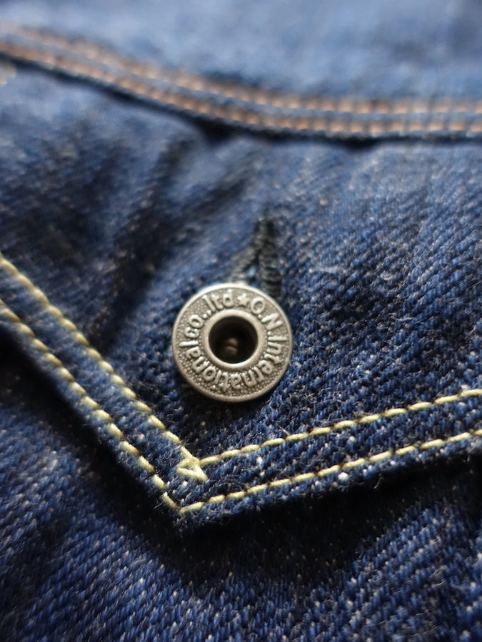 ONI Denim - 02527P - 3rd Type Jacket with side pockets - KIWAMI - NATURAL INDIGO - Rope Dyed - 16oz Selvedge Denim