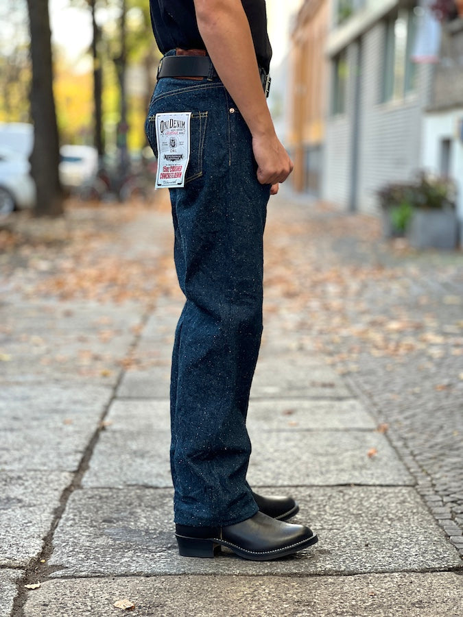 ONI Denim - 200-CCD-KABUKI - 15oz Selvedge "CRUSHED CONCRETE DENIM"- Wide Straight