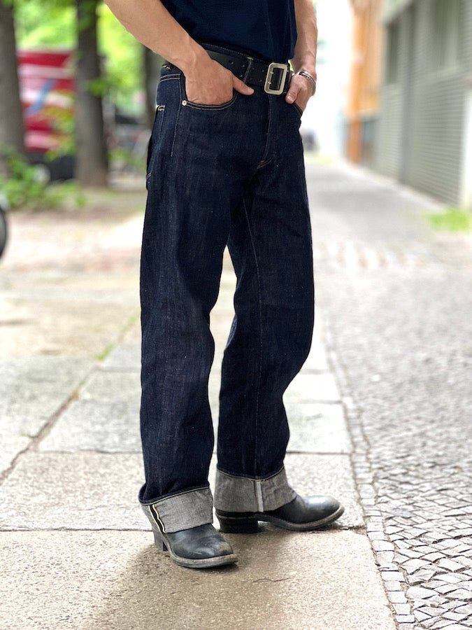 ONI Denim - 202-KIRAKU  - NATURAL INDIGO - Rope Dyed - 12oz Selvedge Denim - Wide Straight *NEW CUT*