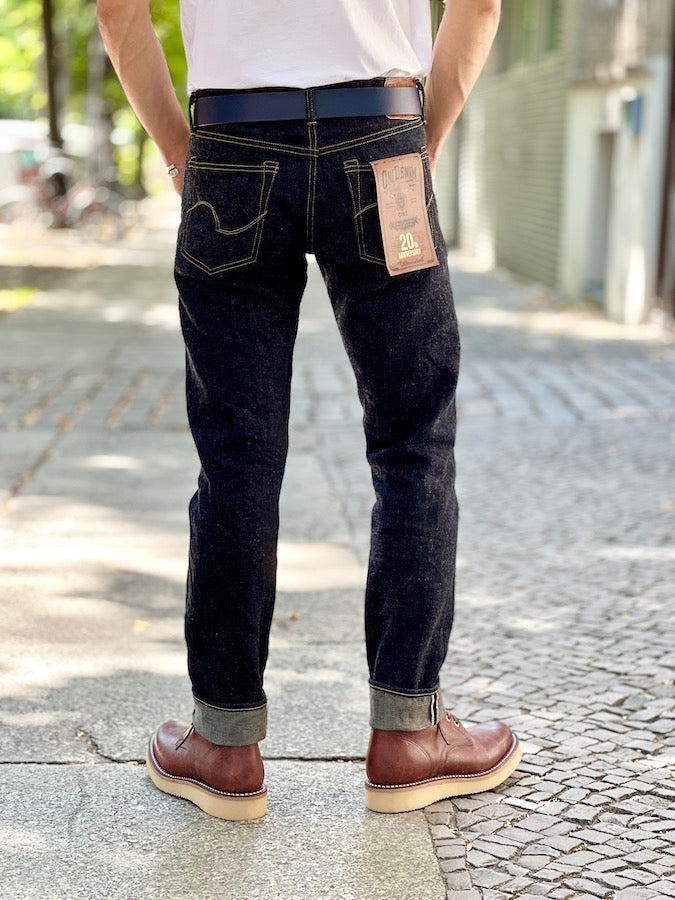 ONI Denim ** 20th Anniversary ** 544 Weft Olive-Ish Gray - 20oz Selvedge Denim - Stylish Tapered + FREE BANDANA