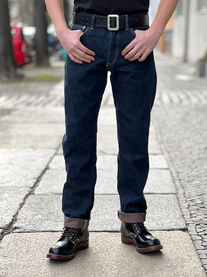 ONI Denim - 246ZR-KAKBR - 20oz SECRET DENIM KABUKI - WEFT KAKISHIBU COLOR  - "KABUKIMIMI" -  Neat Straight