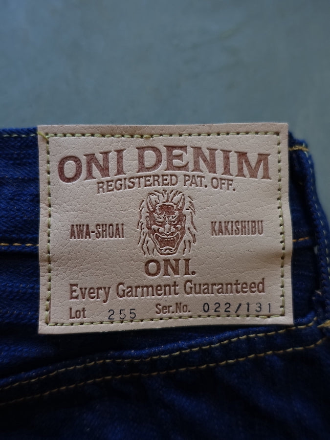 ONI Denim - 255ASKS - LIMITED EDITON -17oz Selvedge Denim - AWA SHOAI x KAKISHIBU - 阿波正藍 × 柿渋 - Regular Straight