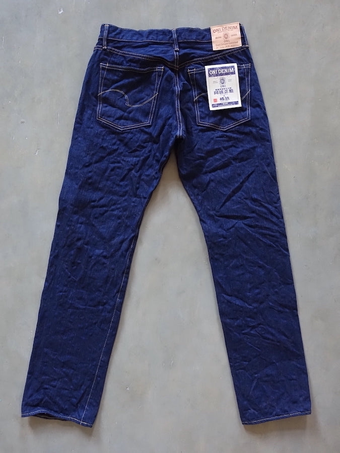 ONI Denim - 255ASKS - LIMITED EDITON -17oz Selvedge Denim - AWA SHOAI x KAKISHIBU - 阿波正藍 × 柿渋 - Regular Straight