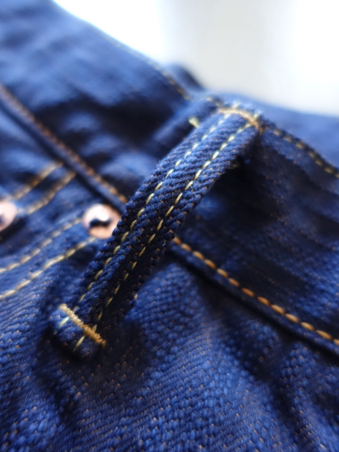 ONI Denim - 255ASKS - LIMITED EDITON -17oz Selvedge Denim - AWA SHOAI x KAKISHIBU - 阿波正藍 × 柿渋 - Regular Straight