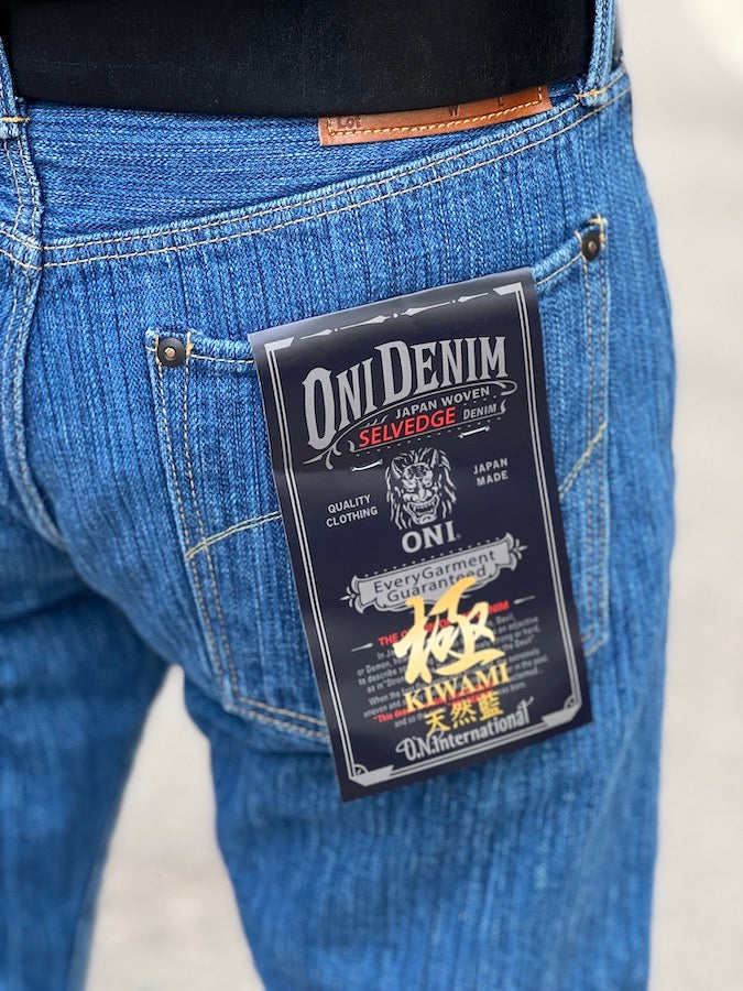 ONI Denim - 510-SHM-KIWAMI "Biological Fade Processing" - 16oz Natural Indigo Rope Dyed - SEMI-HANDMADE - Neat Straight