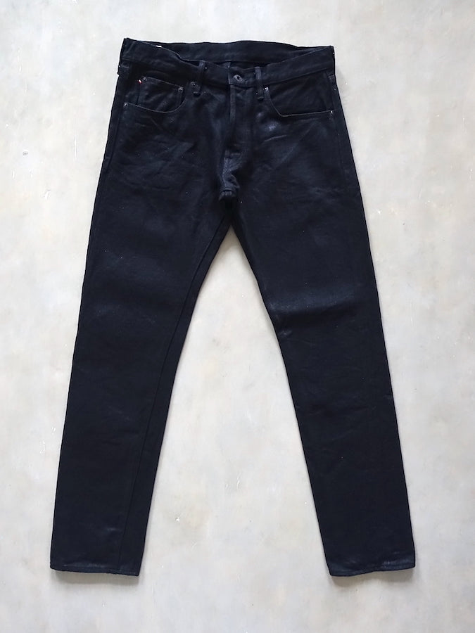 544ZR-IDBK - 20oz SECRET DENIM Indigo x Black - Stylish Tapered