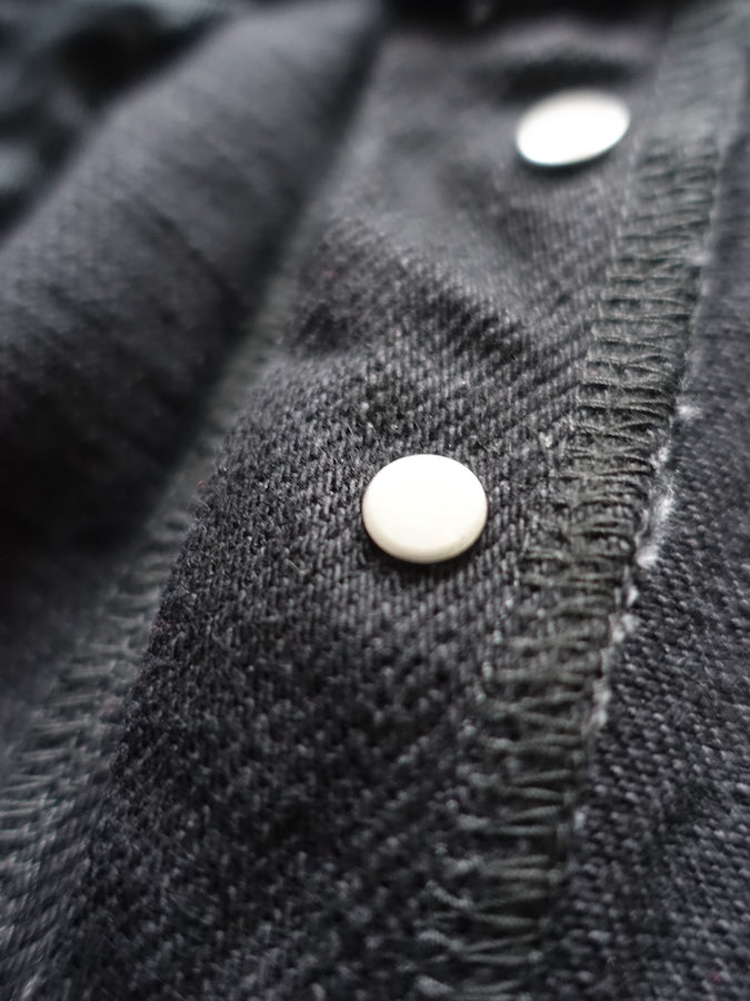 544ZR-IDBK - 20oz SECRET DENIM Indigo x Black - Stylish Tapered